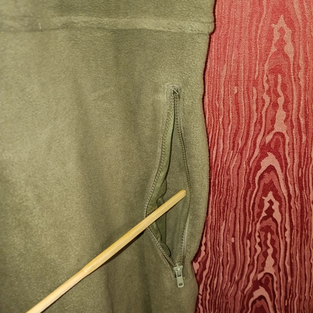 Olive Green Zip Overalls/Bib Size Small - Picture 9 of 14